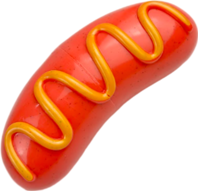 히야펫 중대형견용 씹어도그 삑삑이 장난감, 1개, 레드