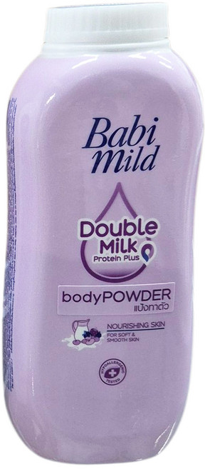 태국 바비 마일드 더블 밀크 바디 파우더 160g Babi Mild Double Milk Body Powder, 1개