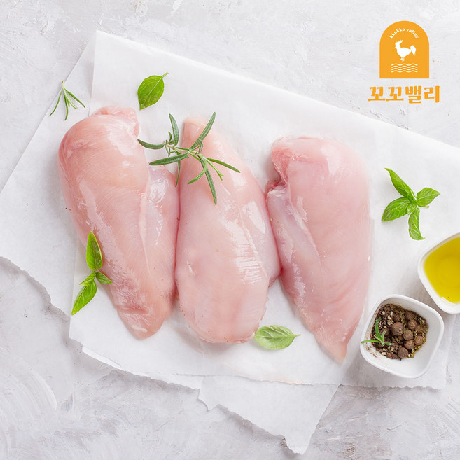 꼬꼬밸리 국내산 냉동 생 닭가슴살, 5개, 1kg
