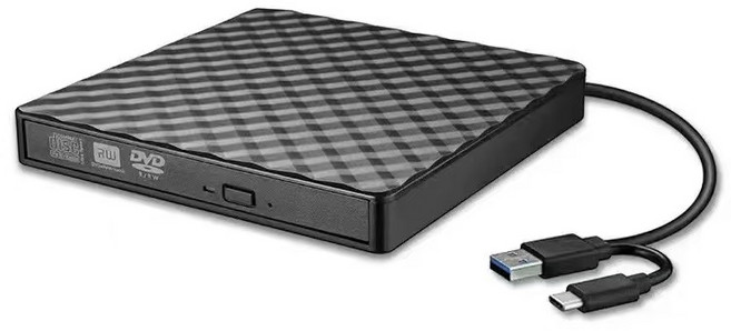 USB 3.0 Type-C 外接式DVD光碟機 高速靜音 廣泛兼容, 1個, 黑色雙頭Type-C/USB/TG-015-BK