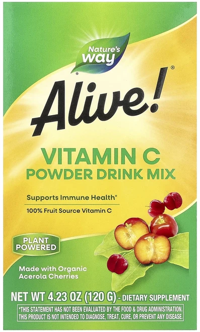 네이쳐스 웨이 얼라이브 비타민 C 드링크 믹스 파우더 120g, 3개 - 쿠팡