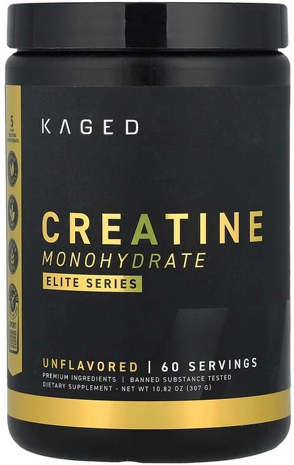 Kaged Elite Series 크레아틴 일수화물 무맛 307g(10.82oz) KGD-96662, 306 g, 1개, 307g - 쿠팡