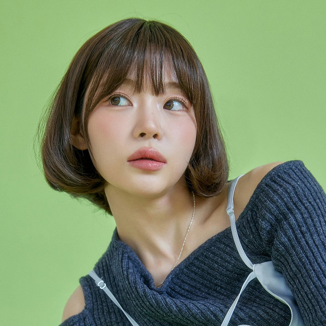 단발머리 통가발 J컬펌 엘라 숏컷 가벼운 편안한 자연스러운, BC2 내추럴블랙 （슈프림사）