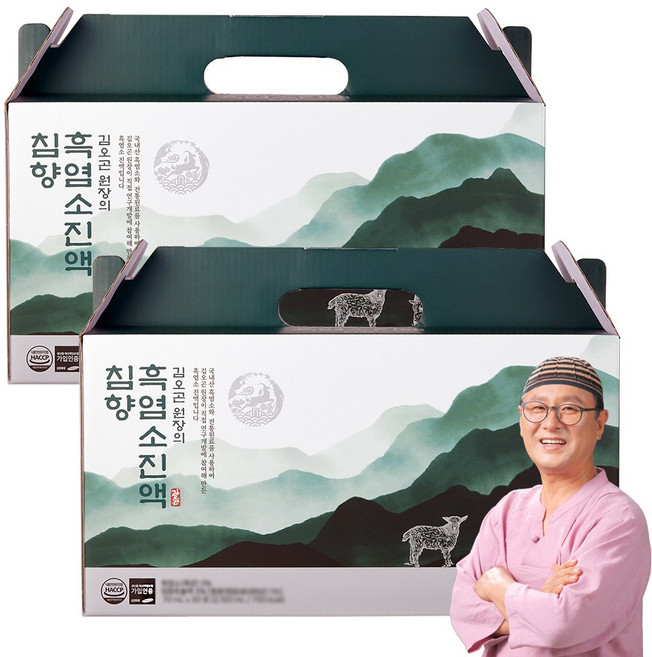 김오곤 원장의 흑염소진액 침향 30P, 2박스, 2.1L