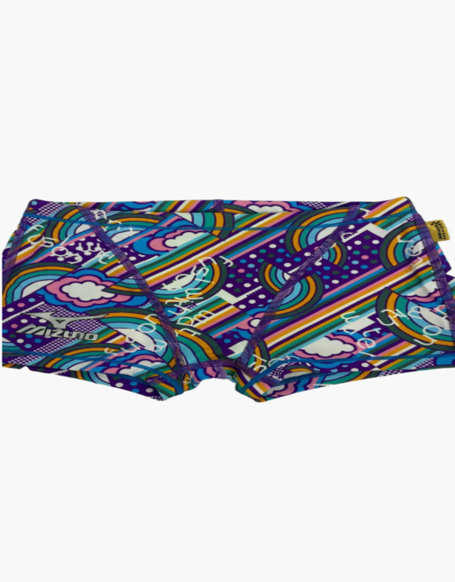 미즈노 남성 숏사각 레인보우 패턴 수영 팬츠 N2XB456567