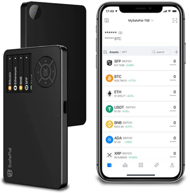 SafePal S1 암호화폐 하드웨어 지갑 비트코인 이더리움 및 기타 토큰용 무선 콜드 스토리