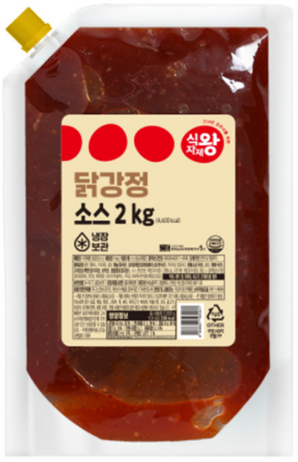 바이오푸드몰_식자재왕 닭강정소스 2kg, 8개