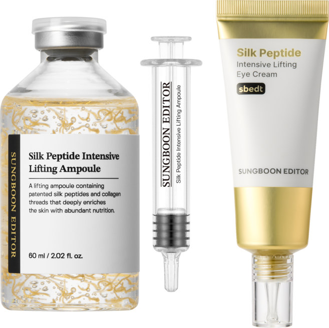 성분에디터 녹는실 실크 펩타이드앰플 60ml + 아이크림 50ml 세트, 1세트