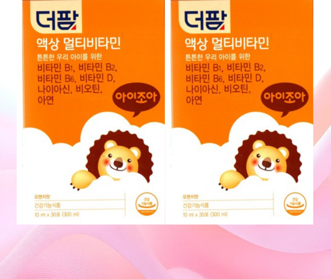 더팜 액상 멀티비타민 성장기 영양제, 300ml, 2개