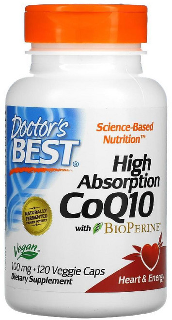 닥터스베스트 코큐10 유비퀴논 바이오페린 코큐텐 100mg 베지 캡슐 60정, 360정