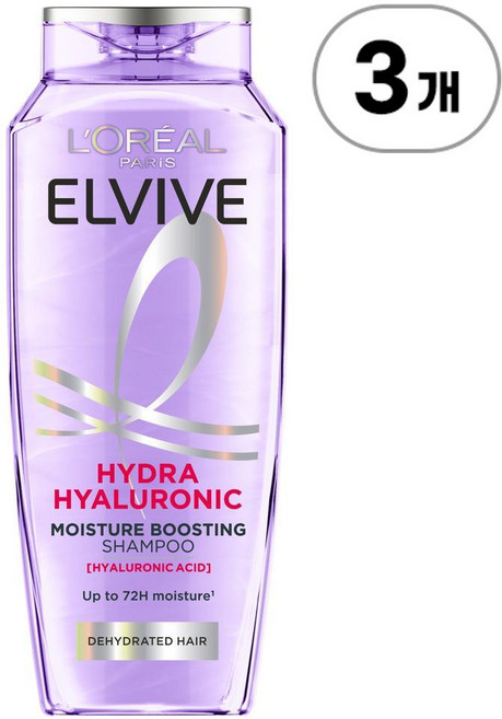 로레알 하이드라 히알루로닉 모이스처 부스팅 샴푸 L'Oreal Hydra Hyaluronic Moisture Boosting Shampoo 700ml, 3개