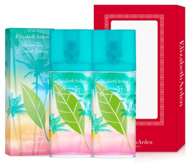 그린티 코코넛브리즈 향수 2종 세트 (100ml+100ml), 없음