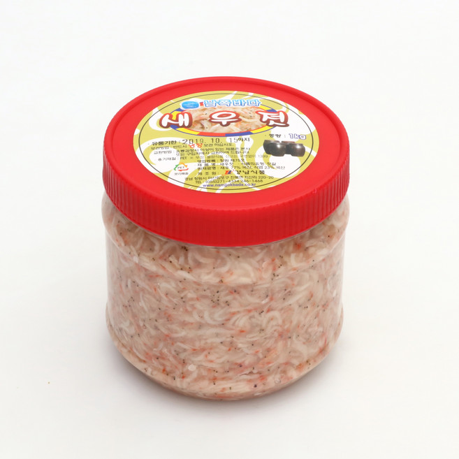 경남식품 김장용 새우젓 1kg (국내산 신안/목포산), 1개, 1L