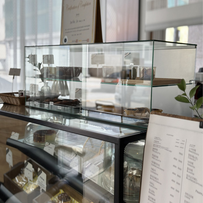 샤인 유리 쇼케이스 120 빵 카페 디저트 쿠키 베이커리 진열장, 샤인 120 x 45 x 45  2문