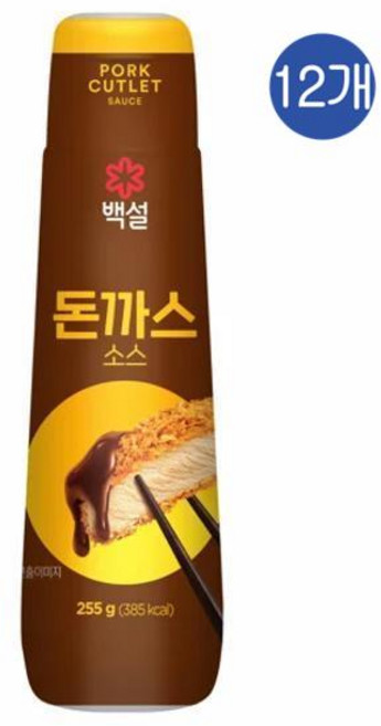 CJ 백설 돈까스소스, 12개, 255g