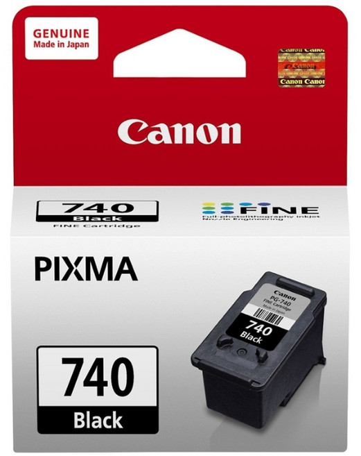 CANON 原廠墨水匣 PG-740 色彩鮮明 列印品質卓越 高容量選項 減少更換頻率, Black, 1個