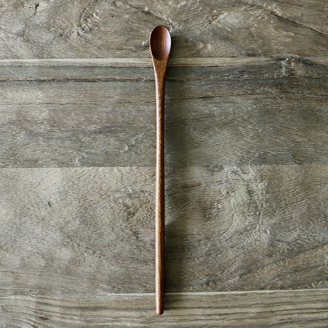 천연 옻칠 과일나무 우드 커트러리 롱 머들러, 단품, 1개