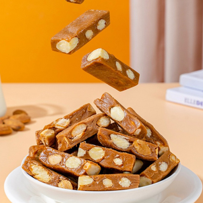 누가캔디 아몬드사탕 누가사탕 씨솔트 카라멜 대용량 토피넛 유가, 400g 총52개, 400g