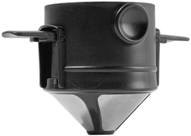 클레버 드리퍼 커피 콜드브루 메이커 클래버 필터 휴대용 스테인레스 스틸 드립 차 홀더, 블랙 노 홀더, 1개