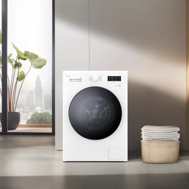 LG 트롬 드럼세탁기 9kg 6모션 원룸 오피스텔, 화이트
