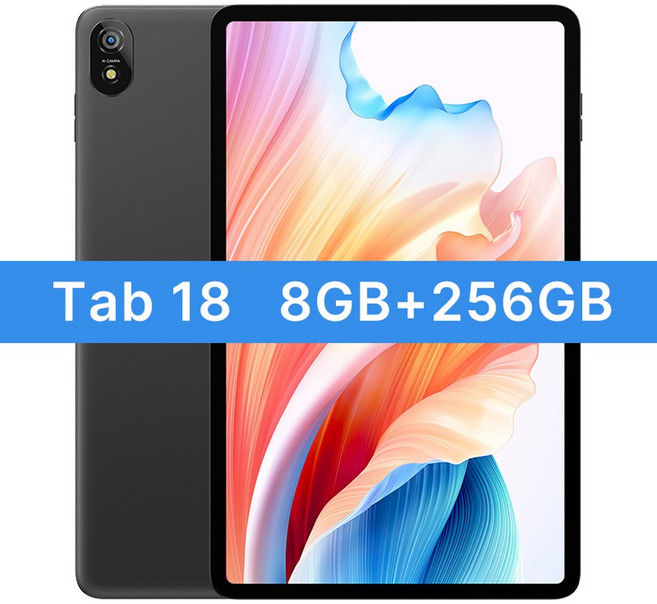 블랙뷰 탭 18 2.4K 16MP MTK 디스플레이 HELIO WIDEVINE FHD 8800MAH 태블릿 33W 인치 256GB G99 12GB 배터리 12 L1, Official Standard, 8GB 256GB G y