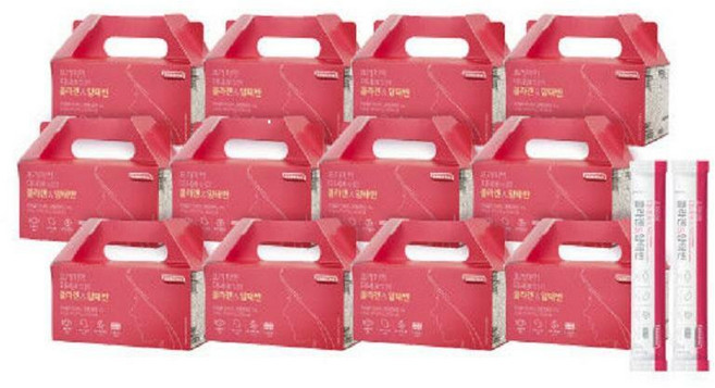 [유지인pick♥] 미녀의 콜라겐 양태반 360포 (2.5g x 30포 x 12Box)(직), 75g, 12박스