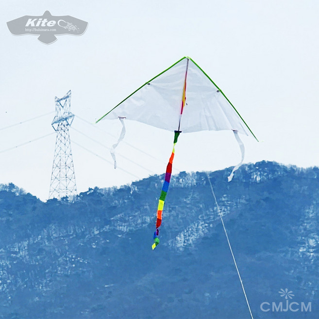 체험학습 색동꼬리 소형 삼각 무지연 (소형얼레 포함)