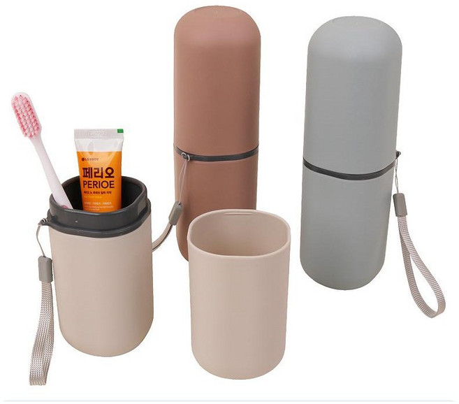 1+1+1 휴대용 칫솔치약세트 양치컵세트 여행용 칫솔치약세트구성 양치컵 칫솔케이스 양치컵+칫솔+치약 랜덤발송 2종구성 행사 판촉용 칫솔치약, 휴대용칫솔치약세트(색상랜덤)