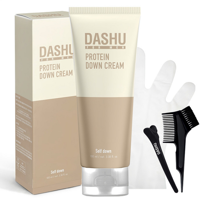 DASHU 男性蛋白質柔順直髮膏組, 1組, 100ml