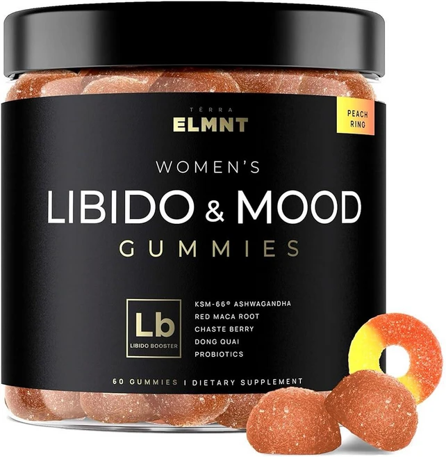 4 050mg 리비도 부스터 여성용 KSM-66 AshwagAND &ha Gummies w. 30x 강도 레드 마카 뿌리 - 가장 강력한 여성 기분 + 밸런스 코티솔 감소 및, 1개, 60 - 쿠팡
