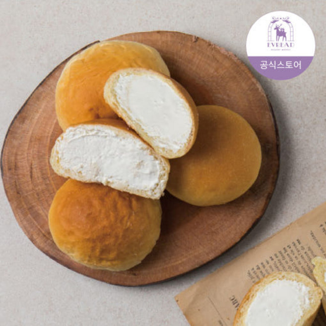 만나역 우유 생크림빵 밀키문 90g x 5ea, 5개