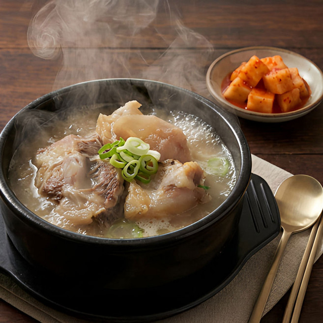 건하찌 진한 국물과 쫀득한 국산 한우 도가니탕, 1개, 1kg