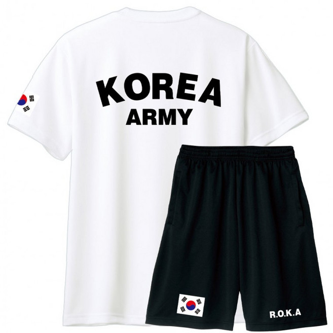 군인티 ROKA 로카티셔츠 군용 군대 기능성티셔츠 KOREA ARMY 반티 커플 여름반팔티