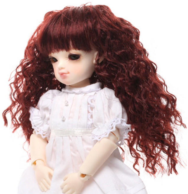 돌모아 구체관절인형 가발 16cm 포켓 롱소바쥬헤어 와인 (5) Long Sauvage - Wine, 1개