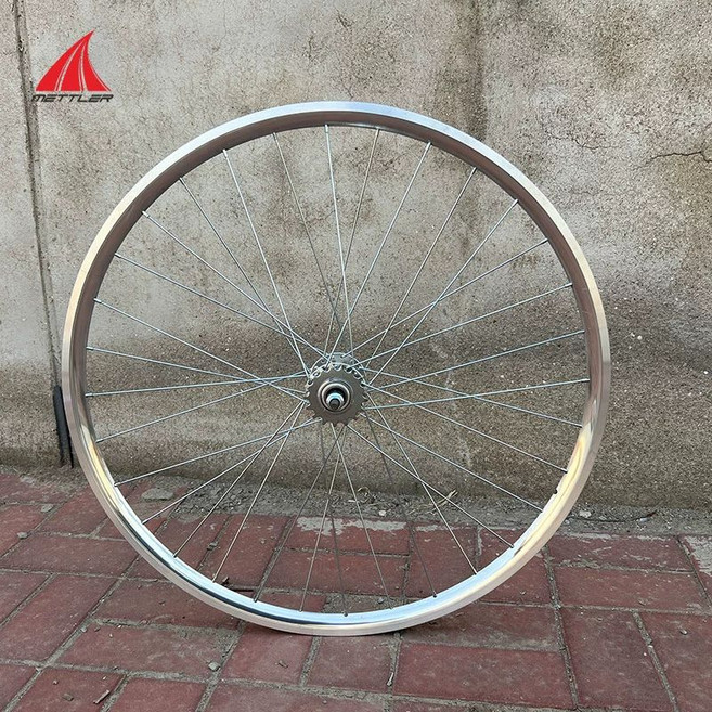 픽시자전거 알루미늄 휠셋 레트로 경주용 실버 휠 세트 디스크휠 픽시휠 앞바퀴, 1개, 기본 색상