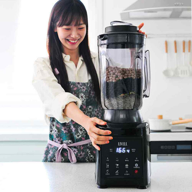 LIVELL 더쎈 대형 믹서기 대용량 카페 업소용 4리터, LIV-1600BL