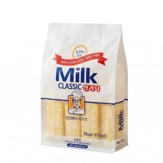 밀크 클래식 쌀과자 우유맛 240gX5개, 240g, 5개