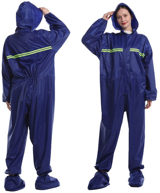 점프슈트 우의 레인코트 배달 작업복 남여 우비 비옷 gfo*97407vF