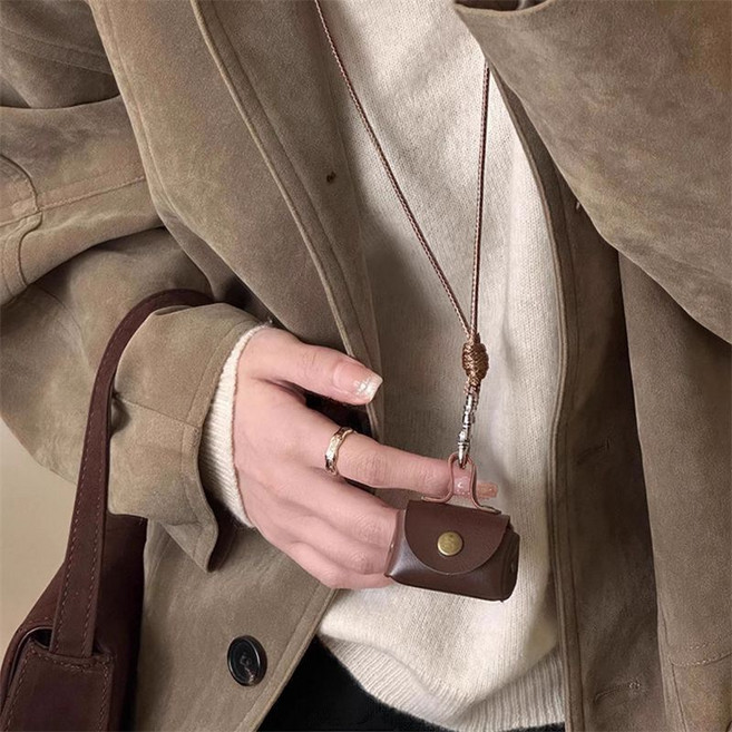 소울린느 빈티지 레더 미니백 가방 펜던트 목걸이 (5colors)