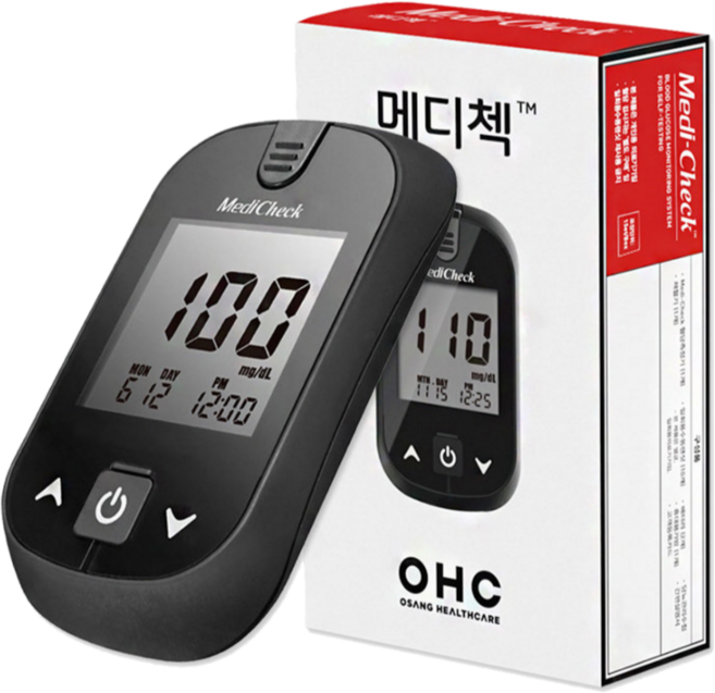 OHC 메디첵 혈당체크기 (기계만) 혈당측정기 혈당계 오상헬스케어, 1개, IGM-0030AAS