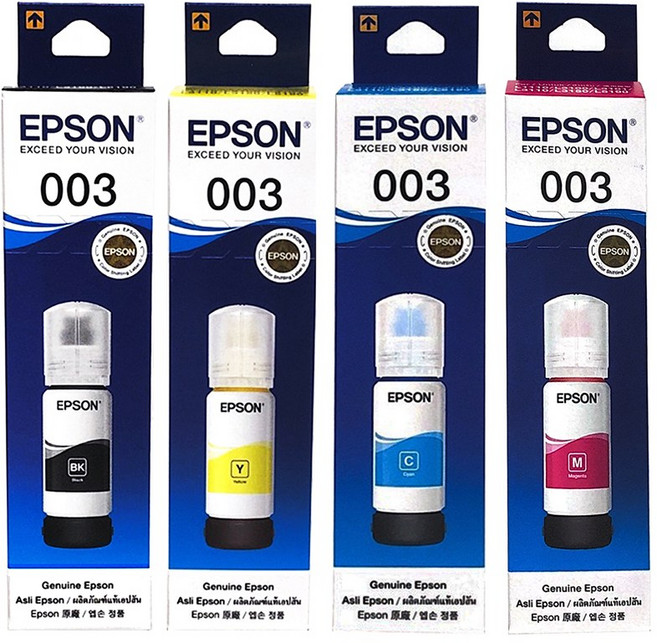 엡손 정품 잉크 T00V 003 CMYK 4색세트 L3250 L3256 L3156 L3150 L5190 L3100, 정품_T00V 4색세트, 1개