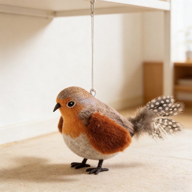 발성사냥 고양이 장난감, 1개, 갈색