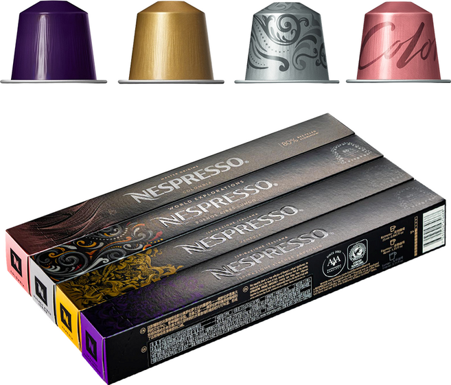 네스프레소 캡슐 판매량 많은 베스트 4종 세트, 40개입, 1세트