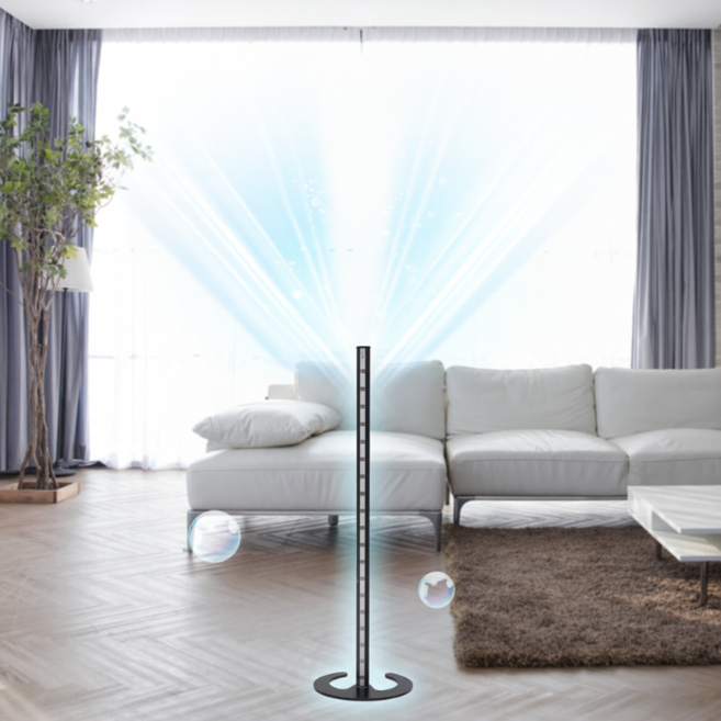 큐어클린 살균기 인체무해 바이러스 폐렴 코로나 인플루엔자 감기 세균 가정 사무실 카페 프리미엄 (블랙)