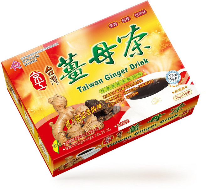京工 台灣薑母茶 嚴選台灣老薑 真空萃取 10入x1盒, 10g, 1個, 10個裝