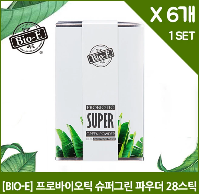 [BIO-E] 프로바이오틱 슈퍼그린 파우더 28스틱 x6셋트 - 쿠팡