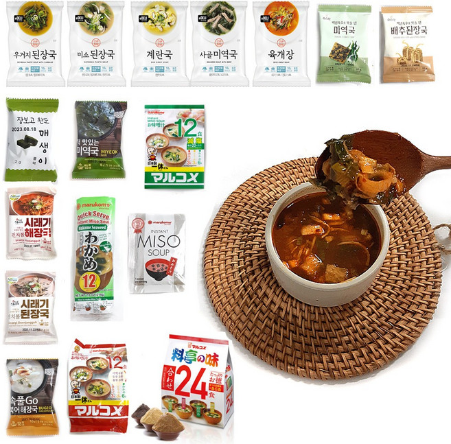 TE즉석국 10초완성 동결건조 즉석국 외 29종 모음, 11. 동결건조 소스락미역국(10g)_5P, 5개, 10g