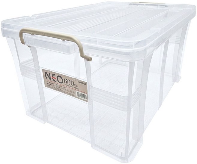 코멕스 국내생산 네오박스 리빙박스, 1개, 베이지