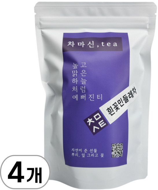 차마신티 민들레차 티백 국산 흰꽃민들레, 4개, 50개입, 1g