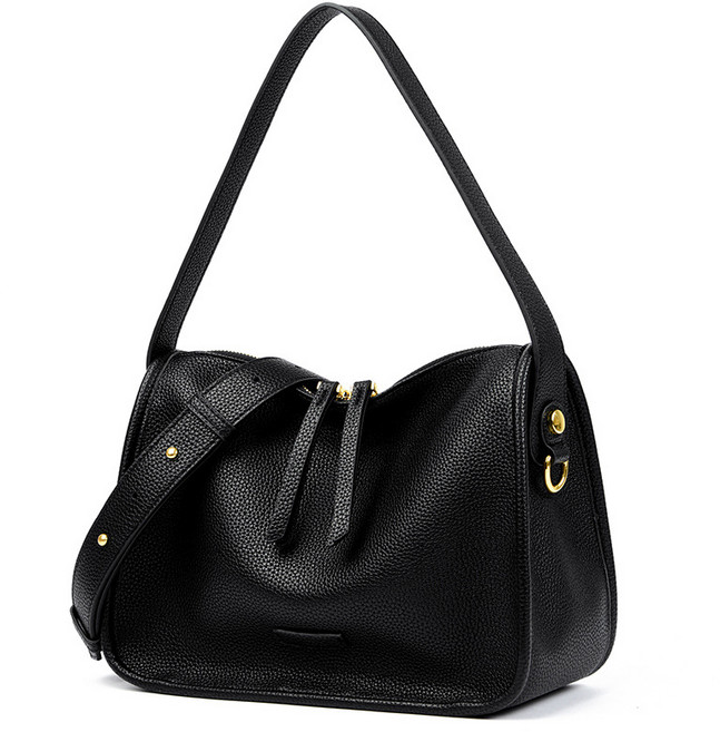 리치모리 천연 소가죽 버클 숄더 크로스백